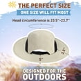 thumbnail image 2 of Flyingstar Women's Ponytail Sun Hat for Hiking, Gardening and Safari, Wide Brim Hat For Women with Breathable Mesh and Ponytail Hole Opening, Tan, 2 of 7