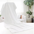 thumbnail image 5 of Melocotton 1 Toalla de Baño Completo Blanca Linea Hotelera (150x80cm) 100% Algodón Hilo Open, 750 Gramos. Ideal para Hogar, Hoteles y Hospitales. Práctica y Fácil de Lavar. Body Towel, 5 of 5