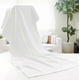 thumbnail image 5 of Melocotton 1 Toalla de Baño Completo Blanca Linea Hotelera (150x80cm) 100% Algodón Hilo Open, 750 Gramos. Ideal para Hogar, Hoteles y Hospitales. Práctica y Fácil de Lavar. Body Towel, 5 of 5