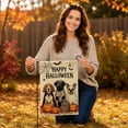 thumbnail image 4 of FEOLGEHLY Halloween Decorations Outdoor Indoor, Halloween Garden Flag Pumpkin Witch Spooky Yard Flag Fall Outdoor Decor For Porch Patio Garden Halloween Decorations Clearance (D), 4 of 7