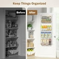 thumbnail image 4 of Delamu 5-Tier over Door Metal Spice Rack, over The Door Pantry Organizer, Hanging Shelf for Kitchen Storage and Organization, White 50 inch, 4 of 9