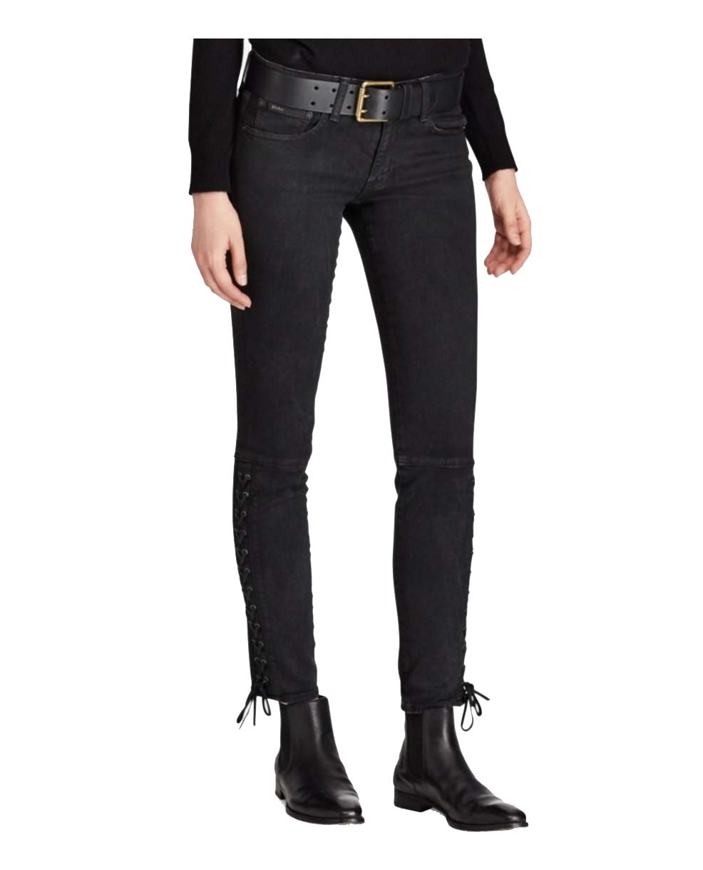Polo RL Women's Lace Tomkins Skinny Denim Jeans - image 4 of 4