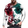 thumbnail image 6 of guisaled Mens Shirts Casual Stylish Tie Dye Long Sleeve Crewneck Tops Loose Fit Soft Cozy Lightweight Basic Cotton Linen Shirt, 6 of 6