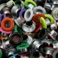 thumbnail image 5 of 100 Pieces Assorted Color Metal Eyelets Buckle Rivets for Leathercraft Scrapbooking DIY Crafts 5mm, 5 of 8