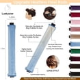 thumbnail image 2 of Jumbo Satin Flexi Rods for Heatless Overnight Curls, Soft No-Heat Hair Styling Tools for All Hair Types, 3pcs Blue, 2 of 6