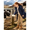 thumbnail image 4 of ZSHOW Girl's Recycled Winter Jacket Insulated Winter Coat Windproof Puffer Jacket Navy 8, 4 of 10