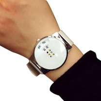 UDIYO Watch Moveable Multifunctional Accurate Couple Digital Quartz Wristwatch for Gift