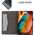 thumbnail image 3 of Unique Slim Denim Fabric Print TPU Tablet Case with Holder Card Slots for Samsung Galaxy A 8.0 8.4 10.1 A7 Lite A8 Comfortable Durable Shell(Blue,A 10.1 2019 T510 T515), 3 of 8