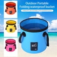thumbnail image 3 of NIBOLOG 12/20L Outdoor Camping Foldable Bucket with Portable Handle Waterproof Multifunctional Car Washing Fishing Collapsible Water Storage Pail, 3 of 8