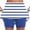 Blue-Pants for Women, variant on FNFYFH Striped Skorts for Women Summer High Waist Tennis Skirts with Shorts Pickleball Athletic Workout Golf Skorts with Pockets