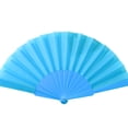thumbnail image 2 of D-GROEE Folding Fan, Handheld Folding Fabric Fan with Plastic Fan Bone Gift for Wedding Festival Party, Performance Decoration, 2 of 6