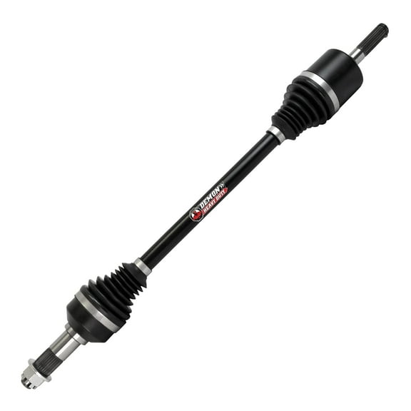 Demon Powersports Front Left Heavy Duty Axle (2016-23) Can Am Defender HD5/HD8/HD10/Max, Made of 4340 Chromoly Steel, Dual Heat Treated High Strength, Gives Wider Angles & in Molybdenum Grease
