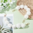 thumbnail image 3 of Plush Handbag Straps Fluffy Short Purse Straps Clutch Bag Chain Strap with Swivel Clasp Mixed Color DIY, 3 of 9