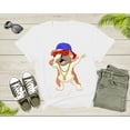 thumbnail image 3 of Cool Dabbing Dancing Dog Wearing Sunglasses Hat Necklace T-Shirt Dabbing Puppy Shirt for Men Women Kids Boys Girls Teens Graphic Gift Tshirt, 3 of 8