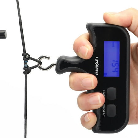 AMEYXGS Archery Digital Bow Scale Draw Weight Portable 110lbs Compound Recurve Bow Tool