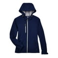 thumbnail image 4 of North End 78166 Women's Prospect Two-Layer Fleece Bonded Soft Shell Hooded Jacket-Classic Navy-XL, 4 of 5