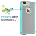 thumbnail image 3 of iPhone 7 Plus Case,[Purple/Black], 2-Piece Shockproof Rugged Rubber Anti-Slip Plastic Hard Case Cover For iPhone 7 Plus 5.5 Inch, 3 of 4