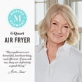 thumbnail image 3 of Martha Stewart 6QT Slim Air Fryer, 6-in-1, Ceramic Non-Stick, Linen Cream, 3 of 7