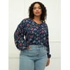 ELOQUII Elements Puff Long Sleeve, Blouse (Women's Plus)