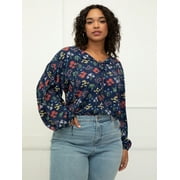 ELOQUII Elements Puff Long Sleeve, Blouse (Women's Plus)