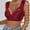 Wine, variant on V Neck Front Closure Bras for Women Wireless Full Coverage Mastectomy Bralettes Comfortable Seamless Everyday Bra Large Size Gathering Front Buckle Fixed Cup Lace Vest Style Bra Underwear B L