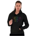 thumbnail image 3 of XOMG POP Colorful Neon Rainbow Logo Women Plus Size Hoodie Brisco Brands 2X, 3 of 4