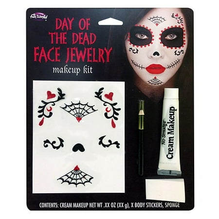 Day of the Dead Make-Up Kit (Best White Face Makeup For Halloween)