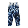 thumbnail image 4 of Disketp Blueberry Print Women'S Comfy Pajama Pants Casual Drawstring Palazzo Lounge Wide Leg Pants, 4 of 9