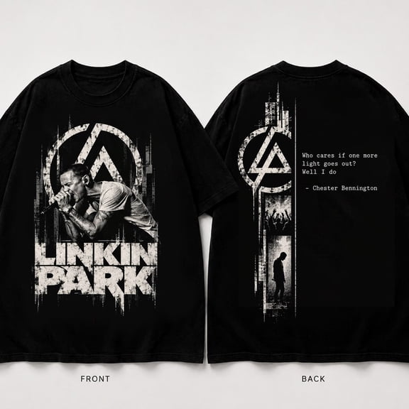 Llnkin Park Chester Bennington Tribute Graphic Tee - Vintage Distressed Nu-Metal Band T-Shirt