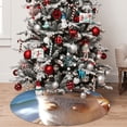 thumbnail image 5 of Lsque Cute Guinea Pig Sea Print Christmas Tree Skirt, Tree Skirt with Ties or Velcro, Perfect for Holiday Decorations, Halloween, and New Year-36", 5 of 7