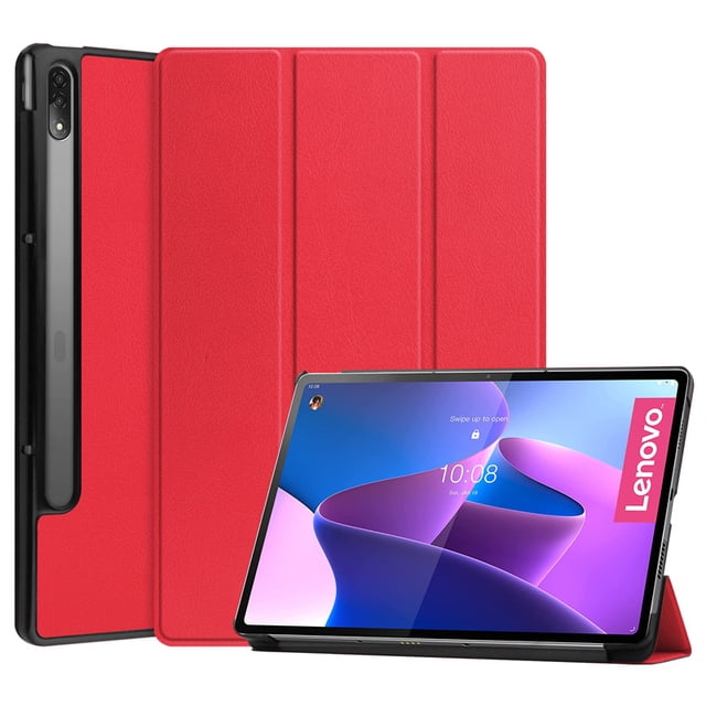 Pour Lenovo Tab P12 Pro Case 12.6 Pouces TB-Q706F 2021 Étui Rigide Solide pour Xiaoxin Pad Pro 12.6 Tablette Protectrice Funda Case Rouge Xiaoxin Pad Pro 12.6