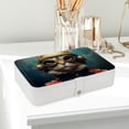 thumbnail image 6 of Cat PU Leather Bracelet Holder Jewelry Box Stand Necklace Organizer with Removable Compartment Portable Case, 6 of 6