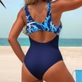 thumbnail image 4 of Ailaofu Women's One Piece Swimsuit Tummy Control Crew Neck Bathing Suits, 4 of 4