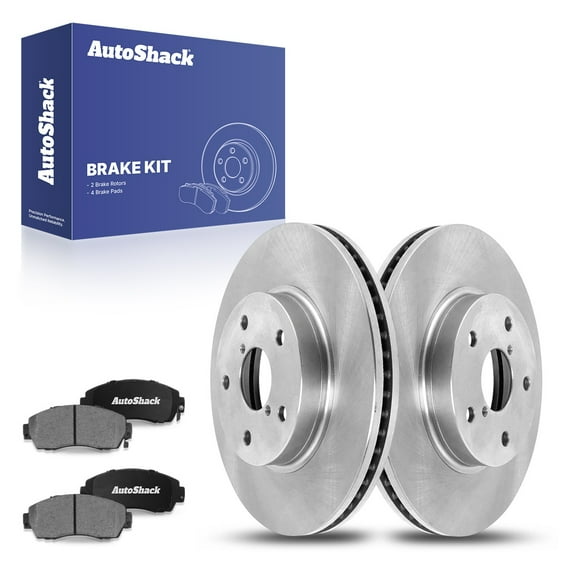 AutoShack 11.56" (293.5 mm) Front Vented Brake Rotors   Ceramic Brake Pads | Replacement for 2016-2019 Subaru Legacy | 6-PC Brake Kit