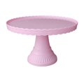 thumbnail image 1 of Soporte para tartas, estable, antideslizante, de plástico, con diseño ondulado, para postres, ideal para bodas, color rosa, 1 of 6