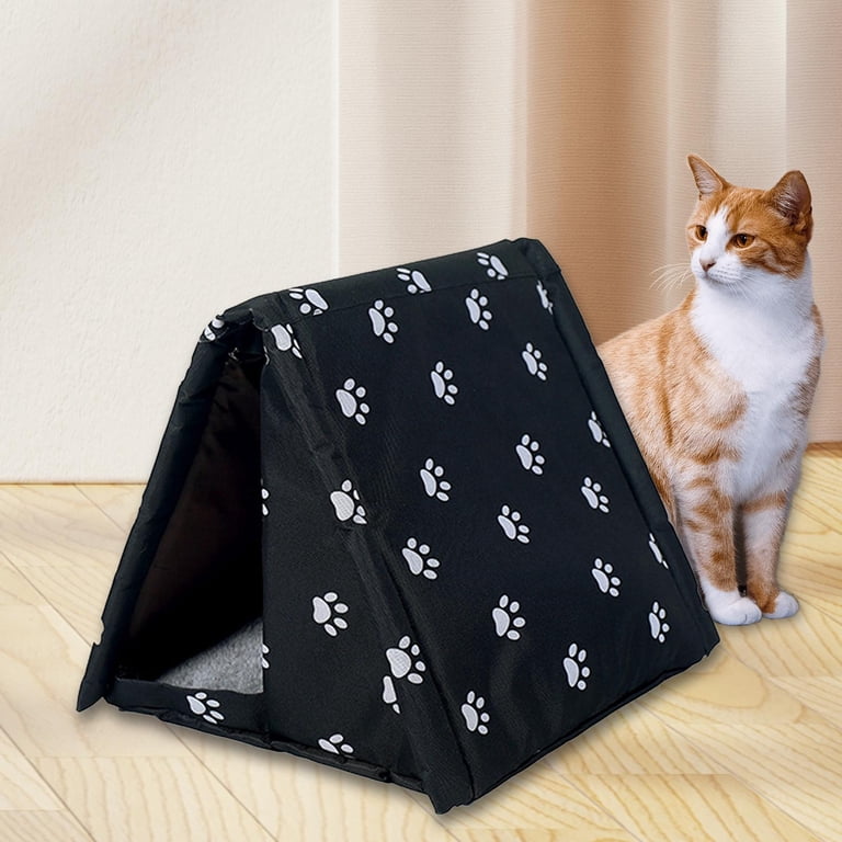 Stray Cats Shelter Waterproof Sleeping Tent Winter Warm Anti Slip Small Dog  Kennel Pet Cat Beds Outdoor Cat House for Park Courtyard Street ,  58cmx43cmx40cm - Walmart.com