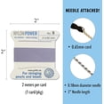 thumbnail image 4 of Griffin Nylon Bead Cord Perlseide - Lilac Color – Size 5 (0.65mm) – 2 meters per card – Stainless Steel Needle Attached – For Knotting Pearls, Gemstones, Crystals and Beads, 4 of 7