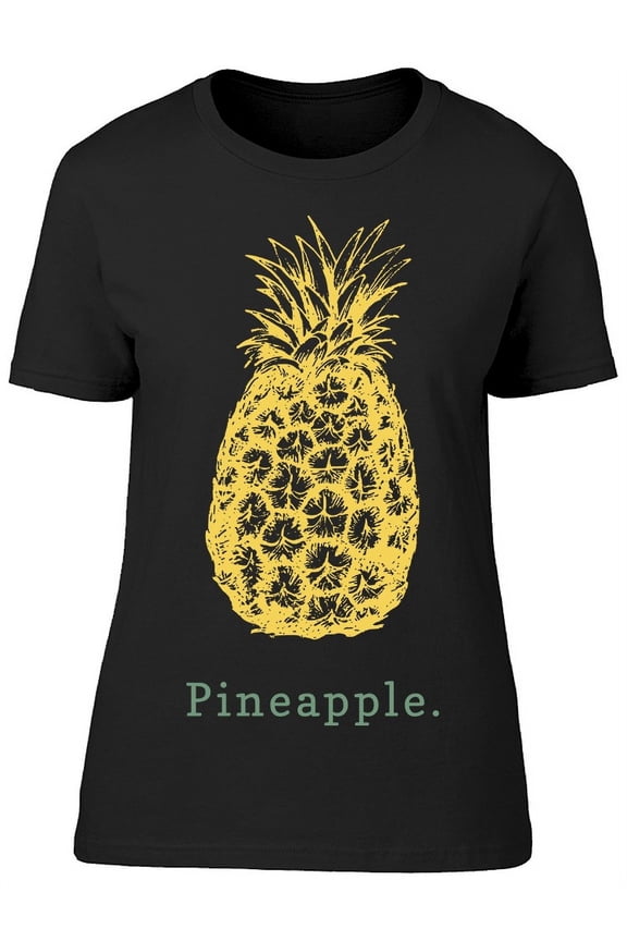 Hand Drawn Pineapple Fruit Tee Women's -Image by Shutterstock