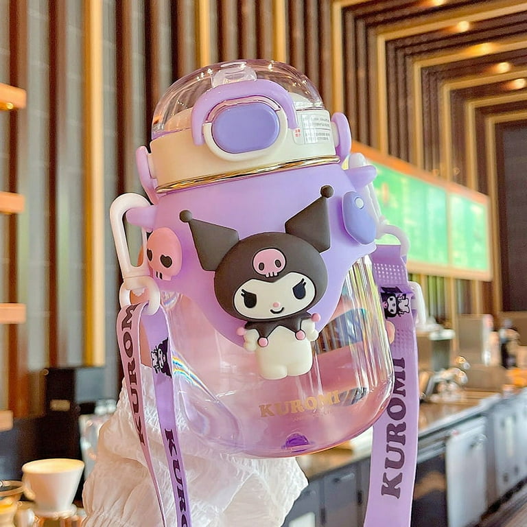 Sanrio Cinnamoroll Kuromi Water Cup Potted Straw Bottle Pachacco