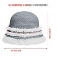 thumbnail image 3 of AOOCHASLIY Winter Hat Women's Style Winter Knitted Plush Hat Warm and Versatile Bucket Hat, 3 of 5