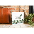 thumbnail image 3 of Plant Lady Green Potted Plants Dots 10 x 10 Wood Tabletop Sign Plaque, 3 of 4