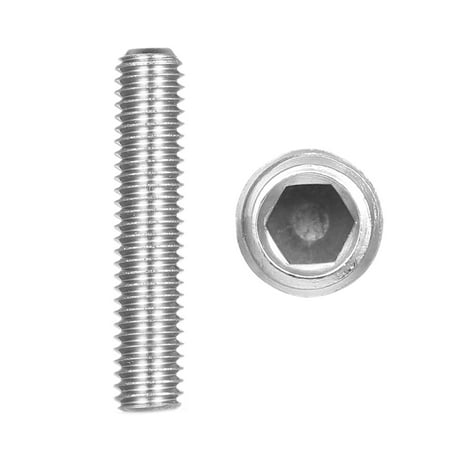 

Tomshine DIN916 304 Stainless Steel Bolt Grub Screw Cup Point Hex Socket Set