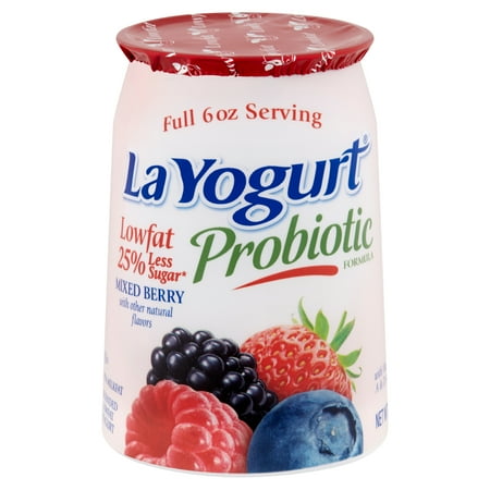 La Yogurt Original Mix Berry, 6 oz