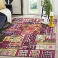 thumbnail image 3 of SAFAVIEH Monaco Saffron Southwestern Area Rug, Pink/Multi, 4' x 5'7", 3 of 6