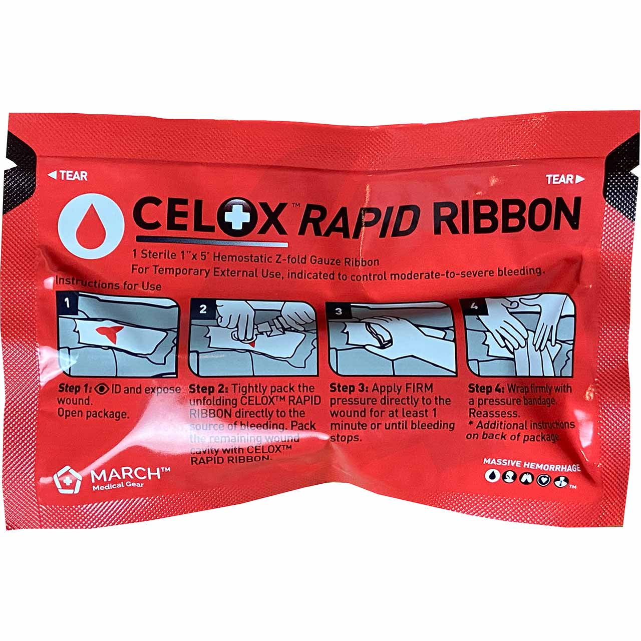 在庫あり/即出荷可】 CeloxTM Z-Fold Gauze%ｶﾝﾏ% 10 Ft Expiration 04 2020 by CELOX  fucoa.cl