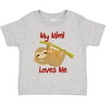 thumbnail image 3 of Inktastic My Mimi Loves Me Sloth Boys or Girls Toddler T-Shirt, 3 of 5