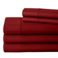 thumbnail image 4 of Split King Sheet Set 28" EXTRA DEEP POCKET, 700-Thread-Count 100% Egyptian Cotton 5 PC Burgundy, 4 of 9