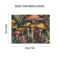 thumbnail image 3 of Orinice Mushrooms Plants Forest Fine Art Aesthetic Poster Print Wall Painting for Home Decor Ready to Hang Canvas Living Room Bedroom Office Wall Art 16x12in, 3 of 6