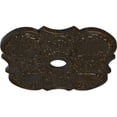 thumbnail image 3 of 29"OD x 3 5/8"ID x 1 3/8"P Flower Ceiling Medallion (Fits Canopies up to 6 1/4"), Hand-Painted Stone Hearth Crackle, 3 of 6