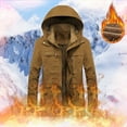 thumbnail image 3 of Rovga Men Jacket Autumn And Winter Coat Casual Stand-Up Collar Warmth Plus Velvet Thick Hooded Cotton Pocket Windbreaker For Outdoor Male Clothing, 3 of 6